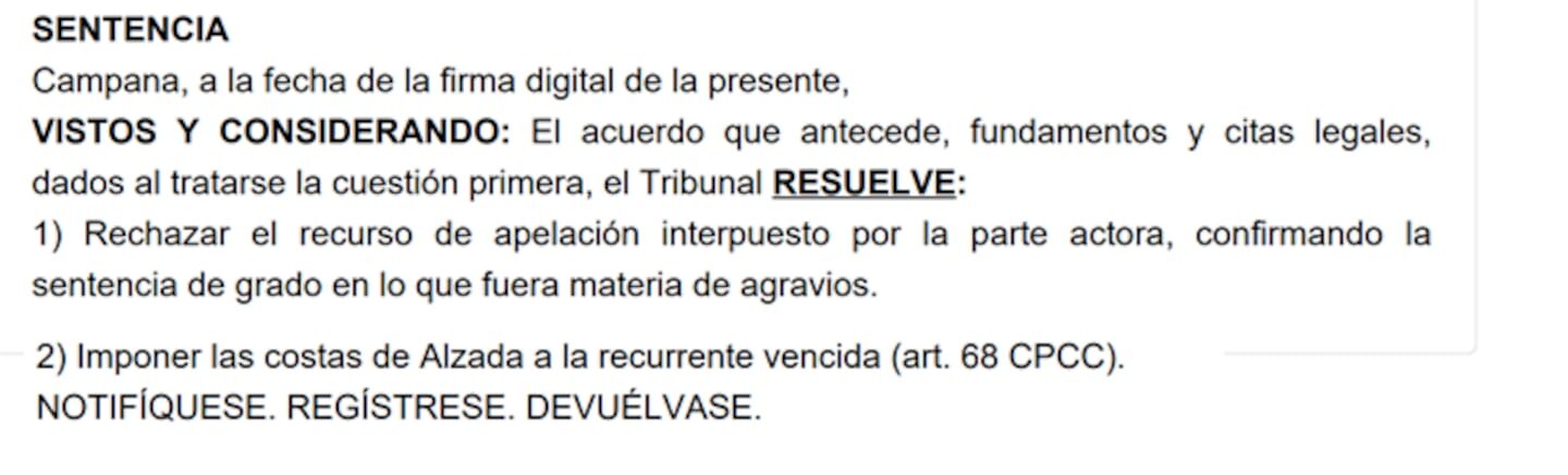 Sentencia judicial sobre demanda por daños en la Ruta 6