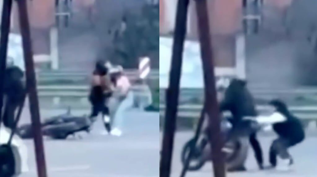 Robo de moto en Merlo