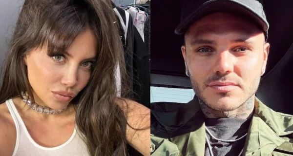 Wanda Nara y Mauro Icardi en un evento