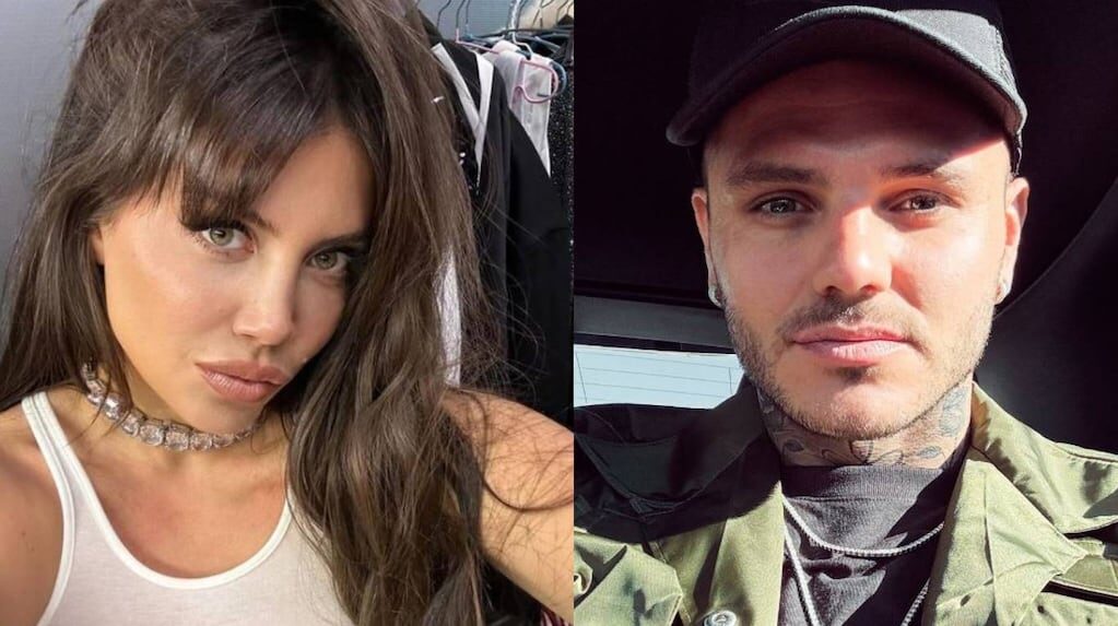 Wanda Nara y Mauro Icardi en un evento