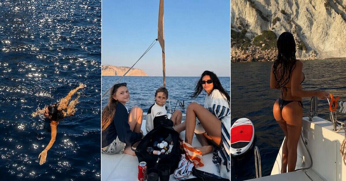 Zaira Nara disfrutando de sus vacaciones en Ibiza con sus hijos