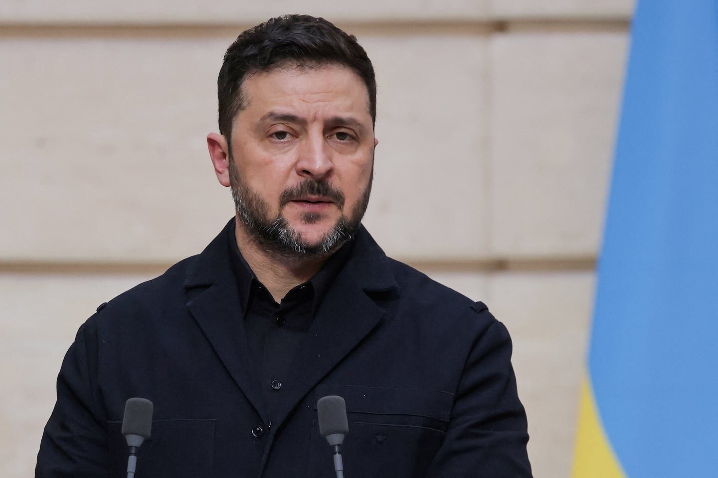 Volodímir Zelenski durante una conferencia de prensa en la Casa Blanca